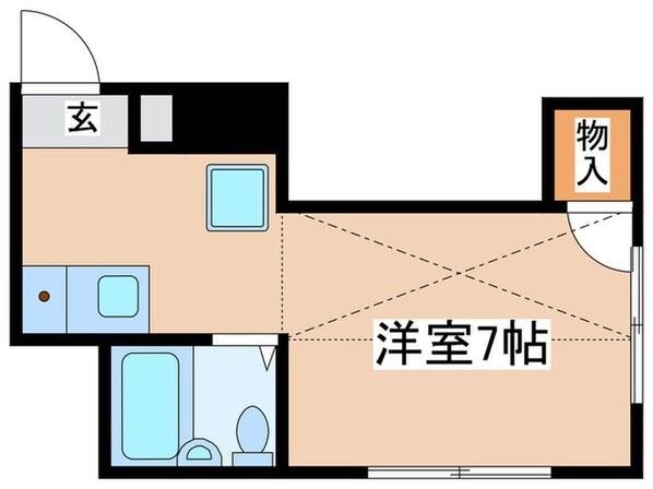 エルベ山手Ｂの物件間取画像